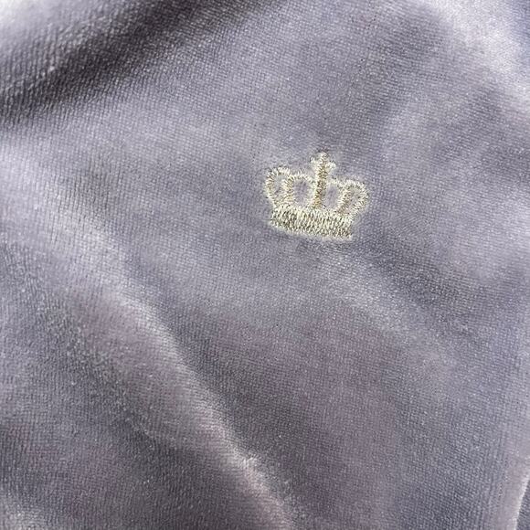 Juicy Couture Gray Velour Zip Up Jacket - Picture 4 of 6
